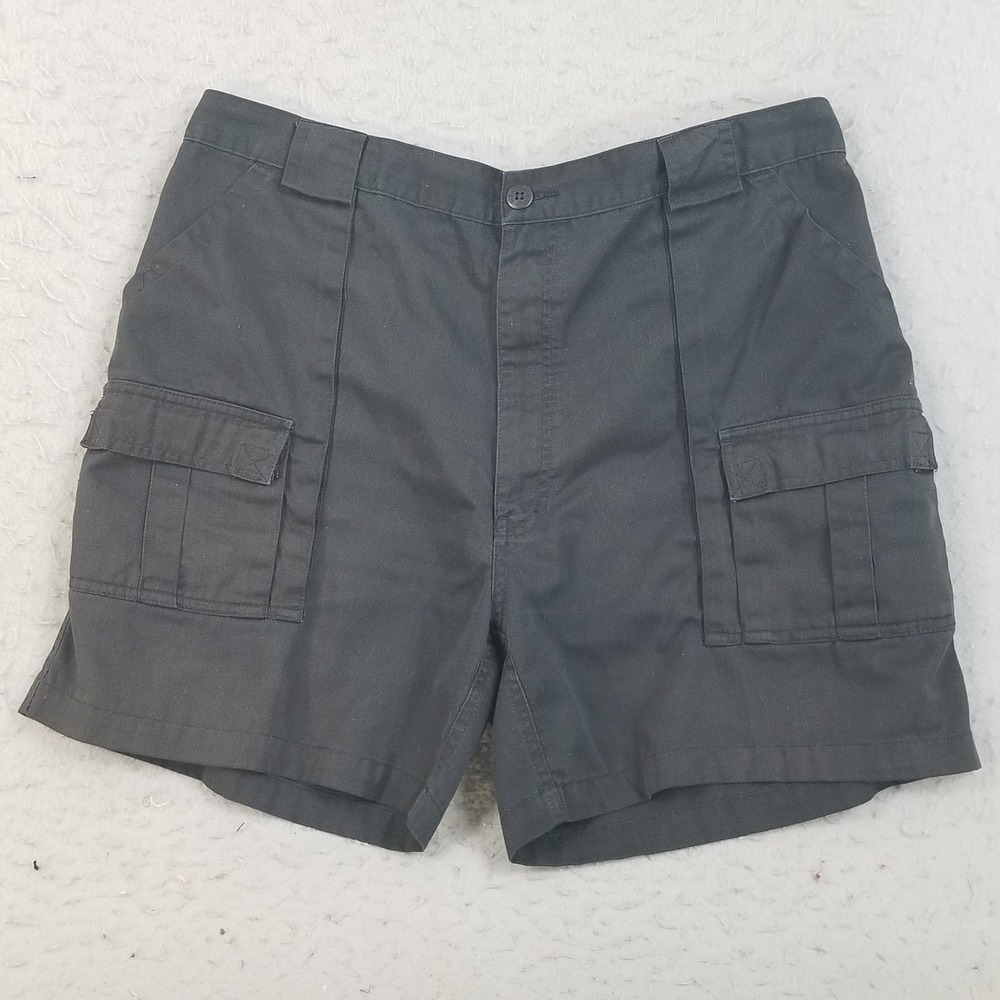 Weekender Cargo Shorts Men 40 Black Sportswear Elastic Waist Utility Pockets